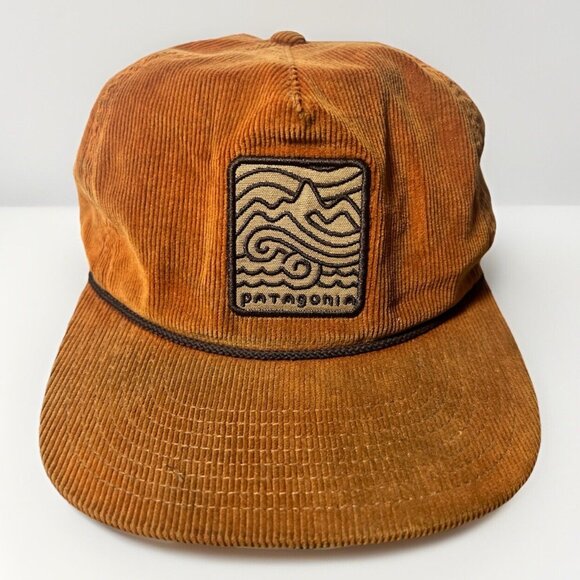 Patagonia Other - RARE Patagonia "Seazy Breezy" Fall 16’ Corduroy Hat Saddle Rust Brown